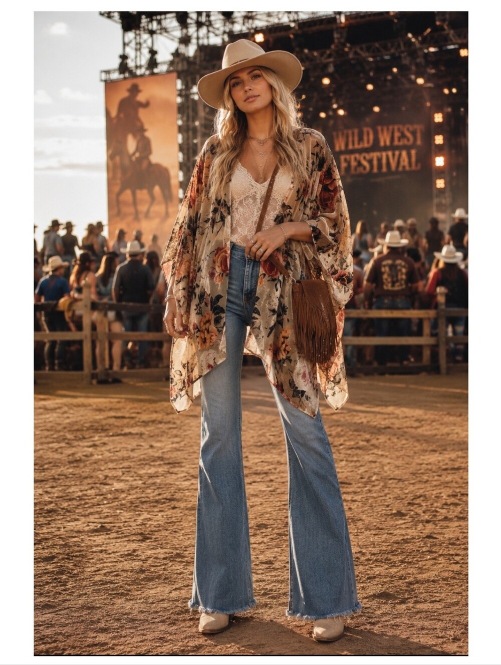 Woven Heart Floral Velvet Burnout Kimono Wrap Boho Whimsical Fairy